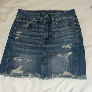 American eagle jean skirt